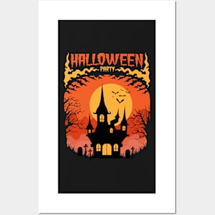 Funny Halloween Illustration Gift Idea Posters and Art